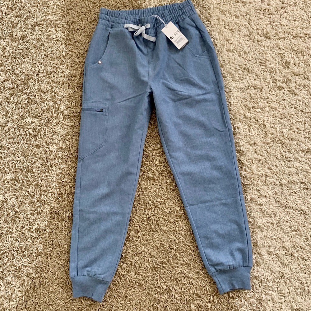 NWT FIGS High Zamora Heather Indigo Jogger XSP